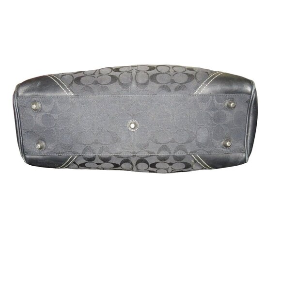 Coach 2008 Hampton Signature C Jacquard black Tote with matching long wallet - Picture 6 of 16